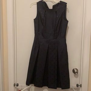 Blue polka dot Tahari dress